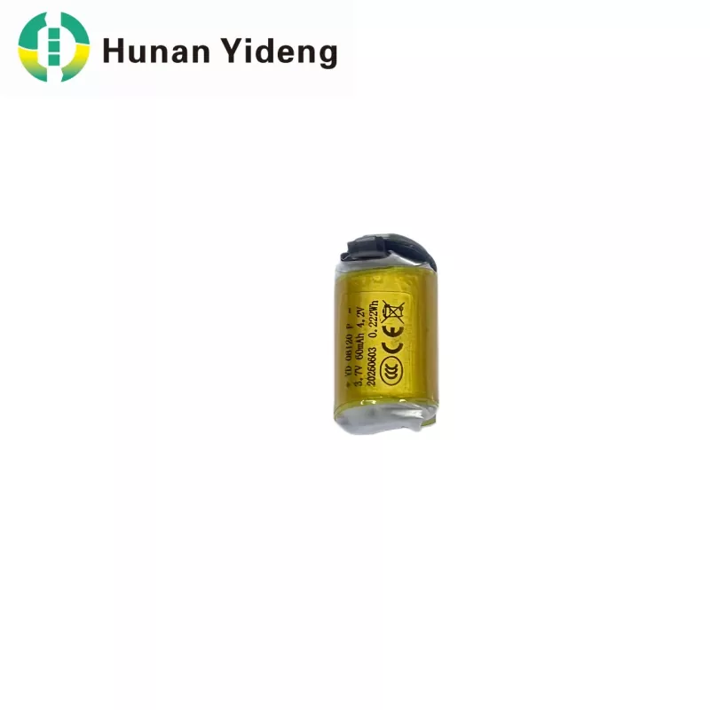 Batería cilíndrica de polímero de litio 08120 3,7 V 60 mAh
