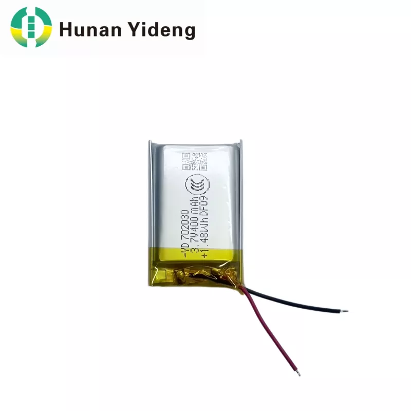 Batería prismática de iones de litio de 400 mAh para dispositivos médicos y lámparas y linternas