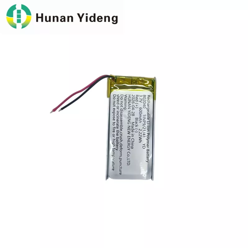 802040 Batería recargable de 600 mAh para grabadora de voz y juguetes eléctricos
