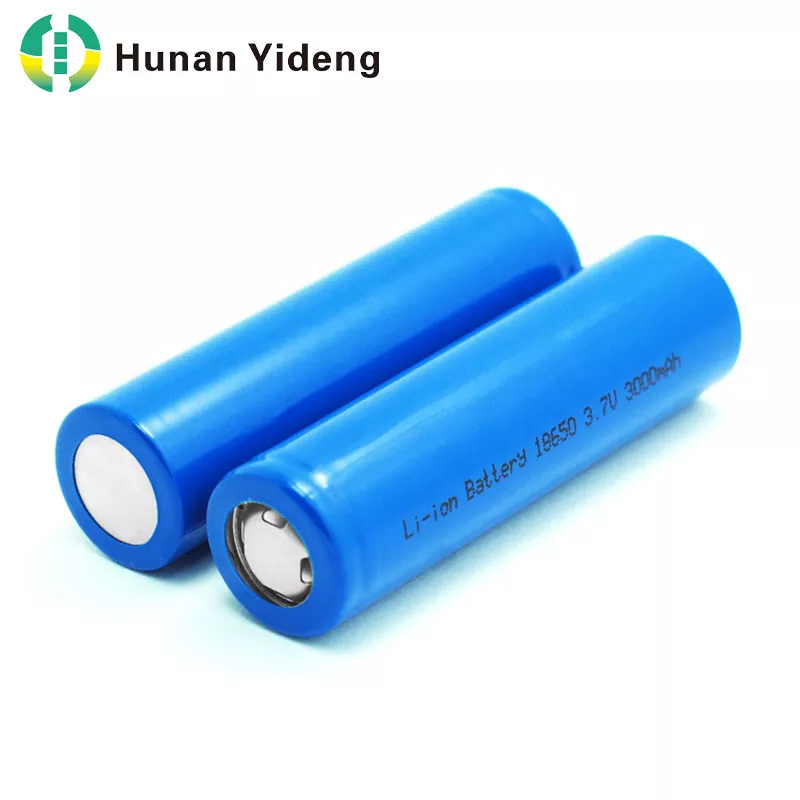 Batería cilíndrica de iones de litio 3.7V 3000mAh de alta capacidad 18650